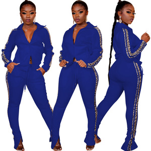 <span class=keywords><strong>Ropa</strong></span> <span class=keywords><strong>urbana</strong></span> de talla grande para mujer, conjunto de dos piezas con cremallera, traje deportivo informal - Product Image 5
