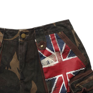 Pantalon Cargo Camouflage Tactique Droit Ample en Coton Délavé au Soleil et Nylon Ripstop Sergé – Fabrication Personnalisée - Product Image 3