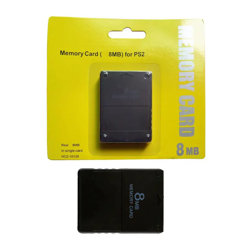 بطاقة الذاكرة 8M/16M/32M/64M/128M/256M لبلاي ستيشن 2 بطاقة موسعة حفظ بيانات اللعبة عصا لبلاي ستيشن 2 وحدة التحكم