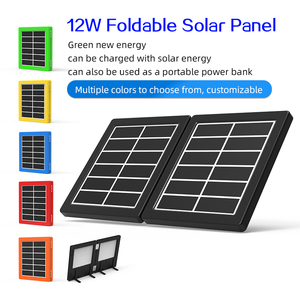 Wholesale Folding Charger 12W <b>Solar</b> <b>Panel</b> with IPX6 Waterproof Protection and 1 to 3 <b>Cable</b> Design for Outdoor Farm Field Use - Product Image 2