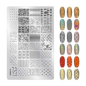 สแตนเลสสตีลเล็บปั๊มแสตมป์แม่แบบ Stamper Scraper manicuring แผ่นชุด - Product Image 3