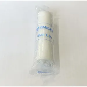 Beyaz bandaj CE/ISO sabitlemek için OEM PBT bandaj elastik bandaj