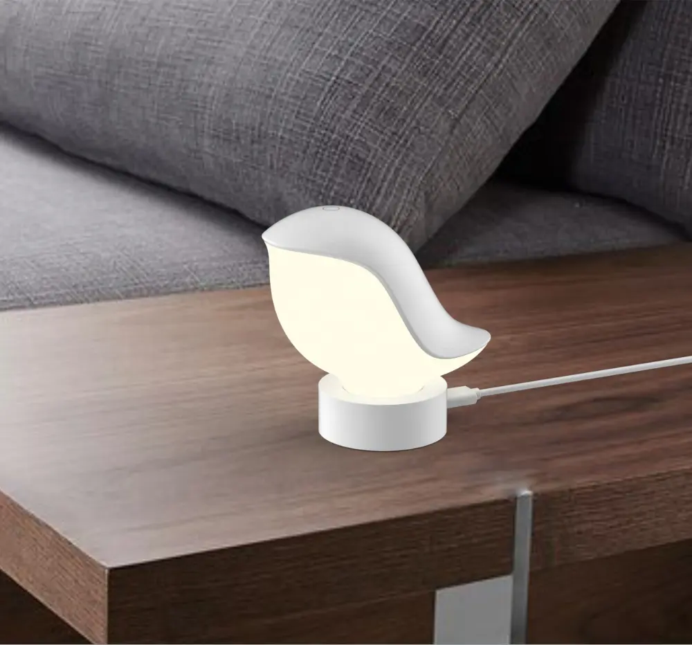 Lampe LED Portable rechargeable pour chambre à coucher, petit capteur tactile USB pour enfants, lampe de chevet et de bureau