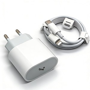 Caricabatterie USB-C PD 20W Certificato CE/RoHS, Standard UE, Compatibile con Tutte le Tecnologie di Ricarica Rapida Apple - Product Image 1