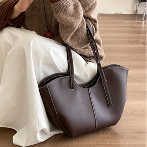 Sacs à main en cuir PU souple pour femmes, sac à main tendance, grande capacité, sac seau de qualité supérieure pour femmes - Product Image 1