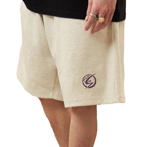 กางเกงขาสั้นคาร์โก้ผู้ชายผ้าวูลเอวกลางยางยืดสั่งตัดได้ไซส์ใหญ่สีพื้นลำลองระบายอากาศดีมีเชือกผูก - Product Image 5