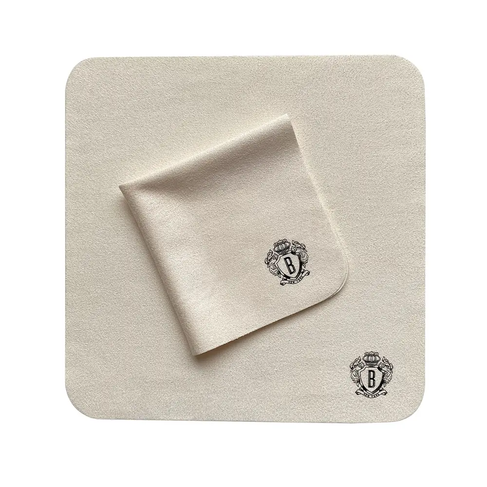 Custom Logo Microfiber Cleaning Cloth Suede Cleaning Cloth for Lens Glasses Screen