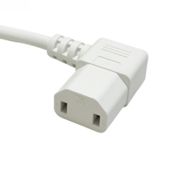 Cordon d'alimentation CA européen VDE à 2 broches 220~250V, prise UK 16A noire en gros avec borne spéciale pour appareils électroménagers