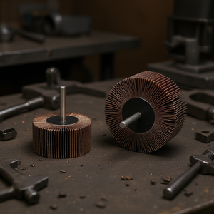 Fervi Flap <b>Wheel</b> Aluminum Oxide Cloth Stem 25mm <b>Grinding</b> <b>Wheel</b> For Metal Polishing - Product Image 3