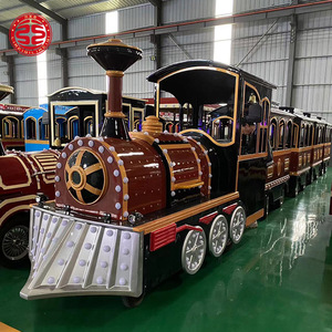 Train électrique touristique sans rails pas cher, train électrique <span class=keywords><strong>de</strong></span> parc d'attractions, trains électriques alimentés par batterie à vendre - Product Image 2
