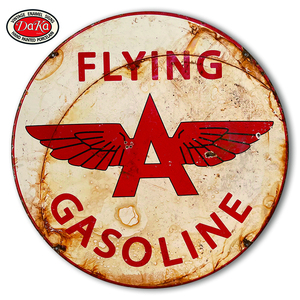 Plaque en émail de porcelaine <span class=keywords><strong>vintage</strong></span>, style <span class=keywords><strong>Esso</strong></span>, transparente, pour station-service - Product Image 5