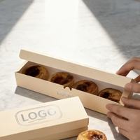 Boîte à pâtisserie rose personnalisée en carton ondulé pour emballage de gâteaux, beignets et biscuits en gros