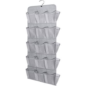 Sac de rangement suspendu double face en tissu non tissé à 30 compartiments pour armoire, chambre et maison, idéal pour chaussettes et articles divers - Product Image 5