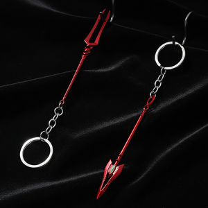 Accessoires d'anime populaires, modèle d'arme de la lance de Longinus, porte-clés pendentif, artisanat en métal, <span class=keywords><strong>armes</strong></span> d'autodéfense, porte-clés - Product Image 2