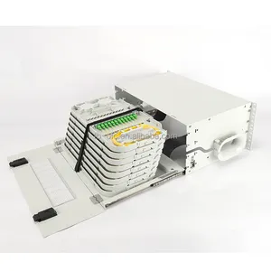 Nhà Máy Giá 19 inch 4U quang phân phối khung Patch panel 24 48 72 96 cổng lõi quang sợi Rack mount ODF