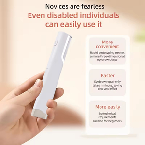 Rasoio ricaricabile Dermaplane con 4 ricariche <span class=keywords><strong>e</strong></span> luce Dermablades portatile donna <span class=keywords><strong>naso</strong></span> orecchio Trimmer sicuro Sonic rasoio elettrico - Product Image 5