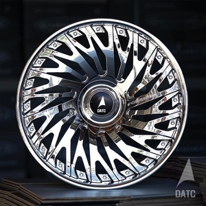 Jantes forgées 722auto, 3 pièces, 2 pièces, 20, 21, 22, 23, 24 pouces, finition or chrome, jantes forgées à déport profond - Product Image 2
