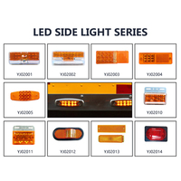 Feux de camion en gros : Feux de position latéraux LED ronds de 4 pouces, feux de signalisation arrière LED pour remorque, lampes 12V 24V, feux arrière de camion