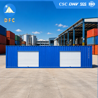 Portes en acier de marque DFC, portes à enroulement certifiées CSC de 40 pieds, conteneur de stockage mobile autoportant de 40 pieds