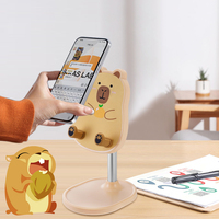 Support de Téléphone Portable 3D Flexible Haute Qualité en PVC et Caoutchouc, Mignon Support Mobile pour iPad Compatible avec Utilisation au Bureau et à la Maison