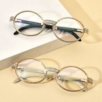 Lunettes Borregls en corne de buffle pour hommes, nouvelle marque de créateur, montures de luxe rondes avec 720 diamants, pour femmes 17550179