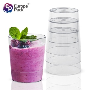 De grado de alimentos claro mini desechable de plástico de agua postre Copa - Product Image 4