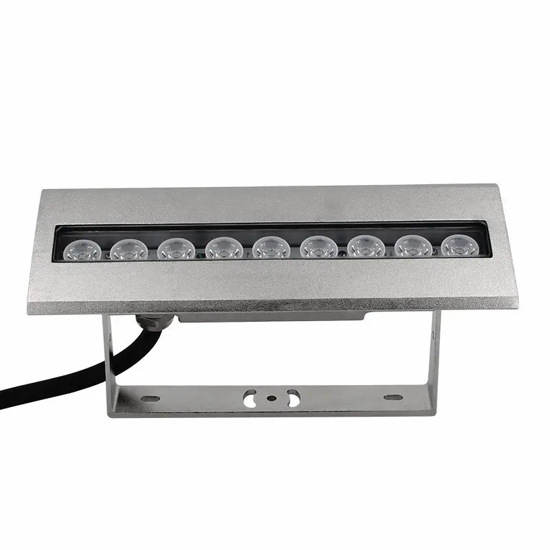 316L stainless steel 36W/27W linear type 12 volt/ 24 volt RGB Colorful DMX submersible LED Underwater Light