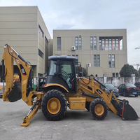 Retroexcavadora Usada CAT420 4x4 con Brazo Extensible, Original de Japón, Caterpillar 420F 420D, Buen Estado, Lista para Trabajar