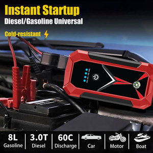 Sạc dự phòng ô tô 10000mAh mạnh mẽ, thiết kế mới, máy khởi động bình ắc quy di động, đèn <span class=keywords><strong>LED</strong></span> cho xe tải, xe máy - Product Image 3