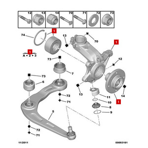 อะไหล่เปลี่ยนใหม่ ชิ้นส่วนข้อต่อพวงมาลัยหน้า Peugeot 206 207 Citroen C2  364675 364775 364776 364676 ซ้าย ขวา - Product Image 4