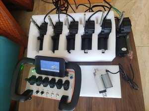 Kit de télécommande proportionnelle pour grue, 6 actionneurs à joystick, 6 joysticks hydrauliques proportionnels - Product Image 3