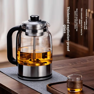 <span class=keywords><strong>Hervidor</strong></span> de vidrio transfronterizo de 110 V, 1.5 L, resistente al calor, con filtro desmontable, control de perilla, apagado automático y función de mantener caliente para uso diario - Product Image 4