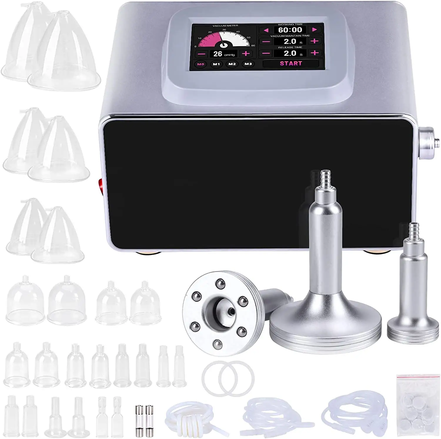 डिजिटल बट सक्शन 24 कप नितंबों इज़ाफ़ा वैक्यूम बट उठाने बिजली cupping स्तन देखभाल सौंदर्य मशीन