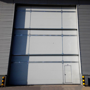 Les usines industrielles et les ateliers utilisent des matériaux d'isolation en polyuréthane pour les portes coulissantes industrielles afin d'éviter les retardateurs de flamme - Product Image 2