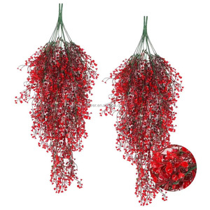 Plantes en plastique en gros avec feuilles vertes, plantes artificielles suspendues en plastique pour la décoration de la maison, du jardin et des mariages - Product Image 6