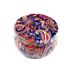 Bougies parfumées de luxe en cire de soja en boîte métallique, vente en gros, cadeau de mariage, boîte de voyage, fêtes, Pâques, Diwali, Ramadan - Product Image 5