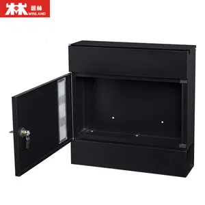 Mailbox Wholesale Letter Box Outdoor Post Box Wall Mount Mailbox Cabinet Modern Design With Newspaper Holder