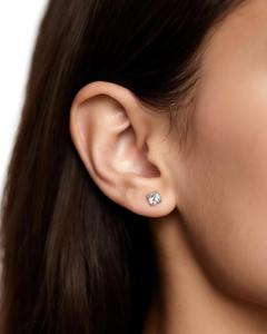 Boucles d'oreilles pendantes pour femmes et hommes en argent sterling 925 avec placage or blanc 18 carats, style romantique - Product Image 2