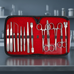 Kit de Suture Manuelle Réutilisable en Acier Inoxydable de Haute Qualité pour Étudiants en Médecine, 9 Pièces, Certifié CE, Vente en Gros - Product Image 2