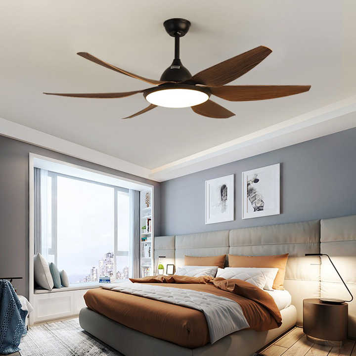 52 Inch Modern Lamp with Fan Lamp for Living Room Bedroom Ceiling Fan with Light