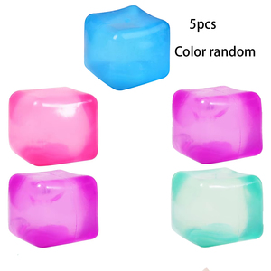 Pelota Antiestrés Cuadrada de Hielo, Juguetes Sensoriales para Aliviar el Estrés, TDAH, Autismo, Juguetes Blandos y Esponjosos, Recuerdos de Fiesta, Regalos para Niños y Adultos - Product Image 2