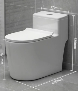 โถสุขภัณฑ์เซรามิกประหยัดน้ำ สำหรับห้องน้ำในวิลล่า - Product Image 6