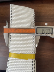 SANBOO 7.5cm 100% Polyester Webbing Strap Striped Durable <b>White</b> 9 Ton Breaking Strength Heavy Duty High Tensile <b>Cargo</b> Lifting - Product Image 4