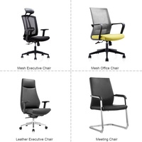 Fauteuil de direction Moderne Élégant De Haute Qualité À Dossier Moyen Personnel Chaise De Bureau En Maille Chaise Pivotante
