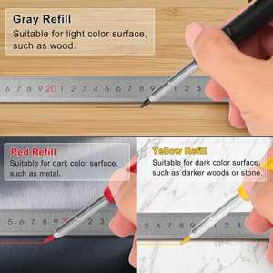 2.8mm Solid Carpenter Pencil Mechanical Deep Hole Marker for Woodworker Construction Architect Professional Set - Product Image 2