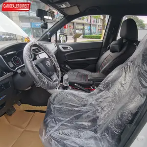 Housse de siège de voiture unique en plastique transparent universel jetable en plastique imperméable housses de siège pour voitures