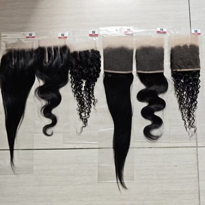 โปรโมชั่นลดราคา Letsfly 5$  ลดราคาพิเศษ  13x4 Lace Frontal 4x4 Closure ผมแท้ 100%  10-22 นิ้ว  ผมตรง/หยิก  9A Remy Hair Closure - Product Image 2