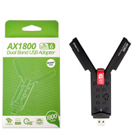 Adaptateur Wifi 6 double bande AX1800Mbps USB3.0 RTL8832AU 2.4G & 5Ghz pour ordinateur portable Kali Linux, PC mobile, imprimante