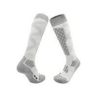 Chaussettes de ski en laine mérinos, hauteur genou, avec coussinets en nid d'abeille 3D, chaudes et compressives