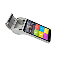 Imprimante POS intelligente Android 11.0 OS ZCS Z91, terminal POS Android portable avec lecteur NFC pour l'émission de tickets d'épicerie